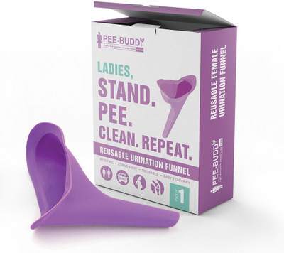 

PeeBuddy - Stand and Pee Reusable Portable Urination Funnel For Women ( 1 Unit) Reusable Female Urination Device(Purple, Pack of 1)