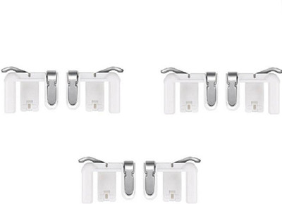

VU4 Set Of 3 Pubg Sensitive Shoot/Aim Buttons L1 R1 Trigger Mobile Game Controller For Andriod & Ios Gaming Accessory Kit(White, For Mac OS, Android)