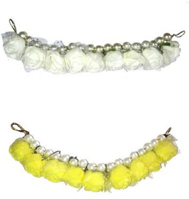 

Shrungarika Fashionable white & yellow Bun Clip(White, Yellow)