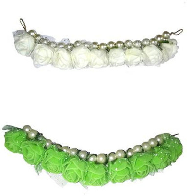 

Shrungarika Fashionable white & Green Bun Clip(White, Green)