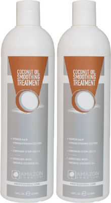 

AMAZON KERATIN COCONUT OIL SMOOTHING TREATMENT- 473 ML PACK OF TWO(946 ml)