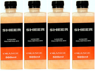 

Sheer Premium Liquid Hand wash Refill Combo Orange (500ml each)(2000 ml, Bottle, Pack of 4)