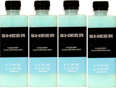 

Sheer Premium Liquid Hand wash Refill Combo Cool Cool(500ml each)(2000 ml, Bottle, Pack of 4)
