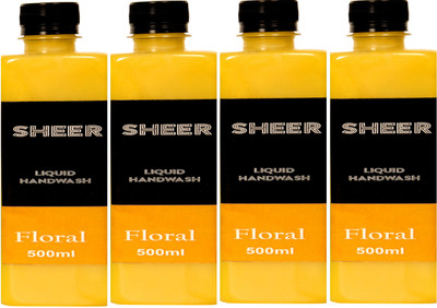 

Sheer Premium Liquid Hand wash Refill Combo Floral (500ml each)(2000 ml, Bottle, Pack of 4)
