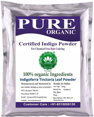 

SkyMorn Pure Organic 100% Natural Indigo Powder For Hair Color(250 g)
