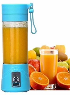 

Shrines Portable USB Electric Fruit Citrus Juicer Bottle Handheld Milkshake Smoothie Maker Rechargeable Juice Blender 12 W Juicer(Blue, 1 Jar)