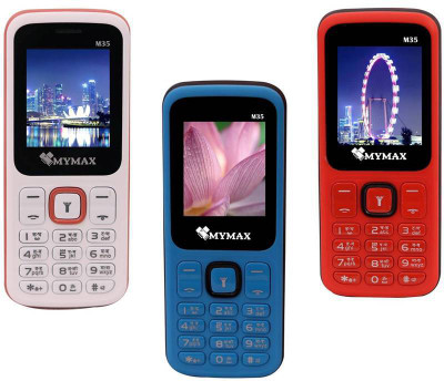

Mymax M35 Combo of Three(White&Red&Blue)