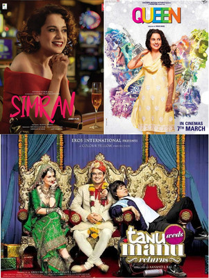 

Queen , Simran , Tanu Weds Manu Returns clear HD print good sound it's durn DATA DVD play only in computer or laptop it's not original without poster(DVD Hindi)