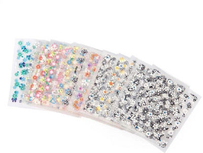 

Style Craze 10 Sheets Nail Art Transfer Stickers 3D Design Manicure Tips Decal Decorations High Quality Hot Selling Nail Sticker Multicolor(multicolor)