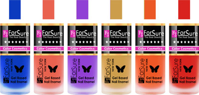 

Forsure Blue, Peach, Purple, Golden,Orange, Red Velvet Matte Nail Polish (Set of 6 Nail Polish) Blue, Peach, Purple, Golden,Orange, Red(Pack of 6)