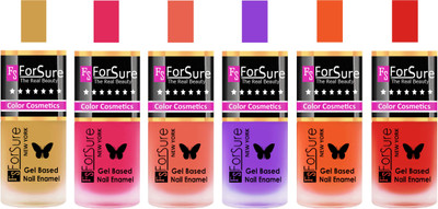 

Forsure Golden, Pink, Peach, Purple, Orange, Red Velvet Matte Nail Polish (Set of 6 Nail Polish) Golden, Pink, Peach, Purple, Orange, Red(Pack of 6)
