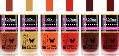 

Forsure Nude, Golden, Orange, Red, Reddish Maroon,Maroon Velvet Matte Nail Polish (Set of 6 Nail Polish) Nude, Golden, Orange, Red, Reddish Maroon,Maroon(Pack of 6)