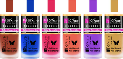 

Forsure Nude, Blue, Pink, Peach, Purple, Golden Velvet Matte Nail Polish (Set of 6 Nail Polish) Nude, Blue, Pink, Peach, Purple, Golden(Pack of 6)