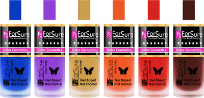 

Forsure Blue, Purple, Golden,Orange, Red, Reddish Maroon Velvet Matte Nail Polish (Set of 6 Nail Polish) Blue, Purple, Golden,Orange, Red, Reddish Maroon(Pack of 6)