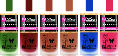 

Forsure Green, Maroon, Nude, Brown, Blue, Pink Velvet Matte Nail Polish (Set of 6 Nail Polish) Green, Maroon, Nude, Brown, Blue, Pink(Pack of 6)