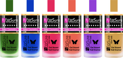 

Forsure Green, Blue, Pink, Peach, Purple, Golden Velvet Matte Nail Polish (Set of 6 Nail Polish) Green, Blue, Pink, Peach, Purple, Golden(Pack of 6)