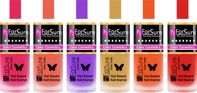 

Forsure Pink, Peach, Purple, Golden, Orange, Red Velvet Matte Nail Polish (Set of 6 Nail Polish) Pink, Peach, Purple, Golden, Orange, Red(Pack of 6)