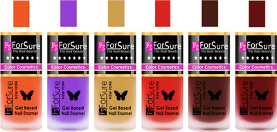 

Forsure Orange, Purple, Golden, Red, Reddish Maroon, Maroon Velvet Matte Nail Polish (Set of 6 Nail Polish) Orange, Purple, Golden, Red, Reddish Maroon, Maroon(Pack of 6)