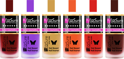 

Forsure Maroon, Purple, Golden, Orange, Red, Reddish Maroon Velvet Matte Nail Polish (Set of 6 Nail Polish) Maroon, Purple, Golden, Orange, Red, Reddish Maroon(Pack of 6)