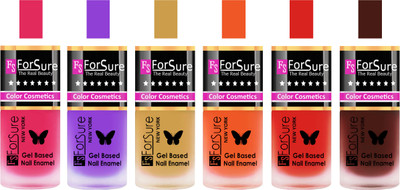 

Forsure Pink, Purple, Golden, Orange, Red, Reddish Maroon Velvet Matte Nail Polish (Set of 6 Nail Polish) Pink, Purple, Golden, Orange, Red, Reddish Maroon(Pack of 6)