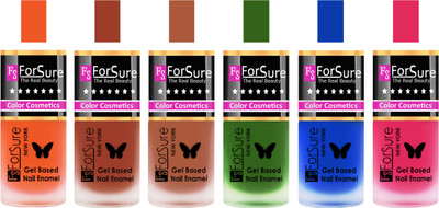 

Forsure Orange, Nude, Brown, Green, Blue, Pink Velvet Matte Nail Polish (Set of 6 Nail Polish) Orange, Nude, Brown, Green, Blue, Pink(Pack of 6)