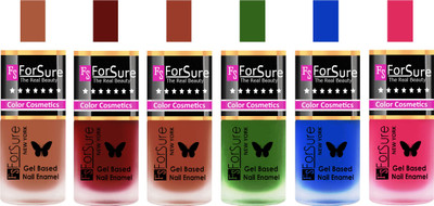 

Forsure Brown, Maroon, Nude, Green, Blue, Pink Velvet Matte Nail Polish (Set of 6 Nail Polish) Brown, Maroon, Nude, Green, Blue, Pink(Pack of 6)