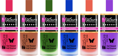 

Forsure Pink, Brown, Green, Blue Peach, Purple Velvet Matte Nail Polish (Set of 6 Nail Polish) Pink, Brown, Green, Blue Peach, Purple(Pack of 6)