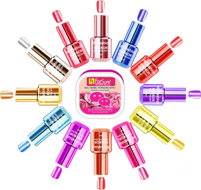

HD Fashion Pretty Mirror Effect Nail Polish (Set of 12 Nail Polish) Red, Pink, Maroon, Orange, Silver, Peach, Golden, Blue, Aqua, Purple, Magenta, Baby Pink(Pack of 12)
