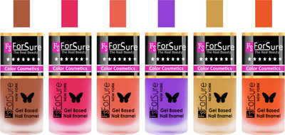 

Forsure Brown, Pink, Peach, Purple, Golden, Orange Velvet Matte Nail Polish (Set of 6 Nail Polish) Brown, Pink, Peach, Purple, Golden, Orange(Pack of 6)