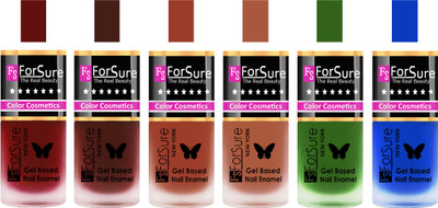 

Forsure Maroon, Reddish Maroon, Nude, Brown, Green, Blue Velvet Matte Nail Polish (Set of 6 Nail Polish) Maroon, Reddish Maroon, Nude, Brown, Green, Blue(Pack of 6)