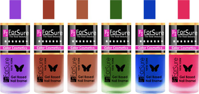 

Forsure Purple, Nude, Brown, Green, Blue, Pink Velvet Matte Nail Polish (Set of 6 Nail Polish) Purple, Nude, Brown, Green, Blue, Pink(Pack of 6)