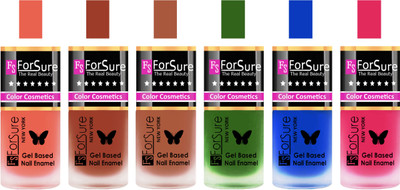 

Forsure Peach, Nude, brown, Green, Blue, Pink Velvet Matte Nail Polish (Set of 6 Nail Polish) Peach, Nude, brown, Green, Blue, Pink(Pack of 6)