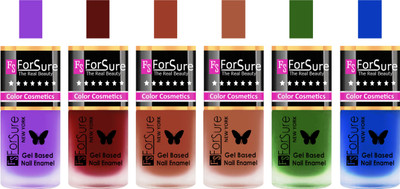 

Forsure Purple, Maroon, Nude, Brown, Nude, Green, Blue Velvet Matte Nail Polish (Set of 6 Nail Polish) Purple, Maroon, Nude, Brown, Nude, Green, Blue(Pack of 6)