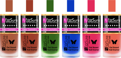 

Forsure Brown, Nude, Green, Blue, Pink, Peach Velvet Matte Nail Polish (Set of 6 Nail Polish) Brown, Nude, Green, Blue, Pink, Peach(Pack of 6)