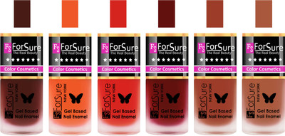 

Forsure Reddish Maroon, Orange, Red, Maroon, Nude, Brown Velvet Matte Nail Polish (Set of 6 Nail Polish) Reddish Maroon, Orange, Red, Maroon, Nude, Brown(Pack of 6)