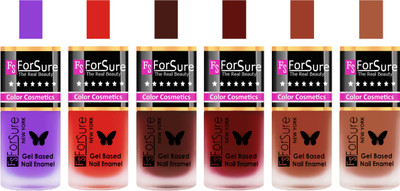

Forsure Purple, Red, Reddish Maroon, Maroon, Nude, Brown Velvet Matte Nail Polish (Set of 6 Nail Polish) Purple, Red, Reddish Maroon, Maroon, Nude, Brown(Pack of 6)