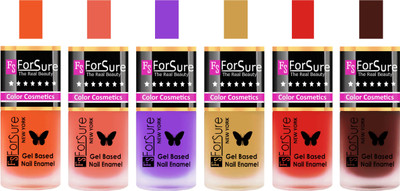 

Forsure Orange, Peach, Purple, Golden, Red, Reddish Maroon Velvet Matte Nail Polish (Set of 6 Nail Polish) Orange, Peach, Purple, Golden, Red, Reddish Maroon(Pack of 6)