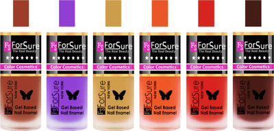 

Forsure Nude, Purple, Golden, Orange, Red, Reddish Maroon Velvet Matte Nail Polish (Set of 6 Nail Polish) Nude, Purple, Golden, Orange, Red, Reddish Maroon(Pack of 6)