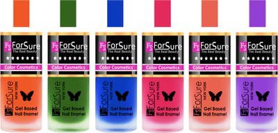 

Forsure Orange, Green, Blue, Pink, Peach, Purple Velvet Matte Nail Polish (Set of 6 Nail Polish) Orange, Green, Blue, Pink, Peach, Purple(Pack of 6)