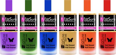 

Forsure Purple, Green, Blue, Golden, Orange, Red Velvet Matte Nail Polish (Set of 6 Nail Polish) Purple, Green, Blue, Golden, Orange, Red(Pack of 6)