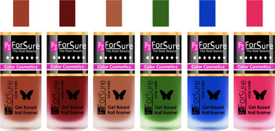 

Forsure Nude, Maroon, Brown, Green, Blue, Pink Velvet Matte Nail Polish (Set of 6 Nail Polish) Nude, Maroon, Brown, Green, Blue, Pink(Pack of 6)