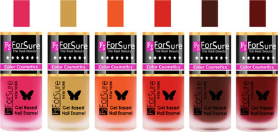 

Forsure Pink, Golden, Orange, Red, Reddish Maroon, Maroon Velvet Matte Nail Polish (Set of 6 Nail Polish) Pink, Golden, Orange, Red, Reddish Maroon, Maroon(Pack of 6)