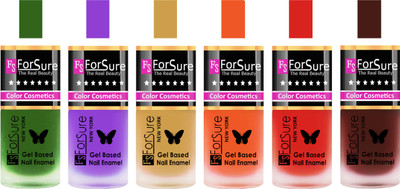 

Forsure Green, Purple, Golden,Orange, Red, Reddish Maroon Velvet Matte Nail Polish (Set of 6 Nail Polish) Green, Purple, Golden,Orange, Red, Reddish Maroon(Pack of 6)