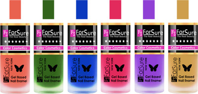 

Forsure Peach, Green, Blue, Pink, Purple, Golden Velvet Matte Nail Polish (Set of 6 Nail Polish) Peach, Green, Blue, Pink, Purple, Golden(Pack of 6)
