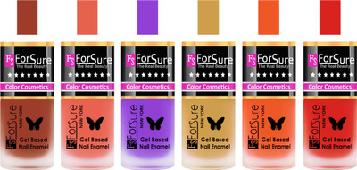 

Forsure Nude, Peach, Purple, Golden, Orange, Red Velvet Matte Nail Polish (Set of 6 Nail Polish) Nude, Peach, Purple, Golden, Orange, Red(Pack of 6)