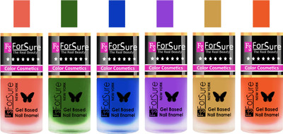 

Forsure Peach, Green, Blue, Purple, Golden, Orange Velvet Matte Nail Polish (Set of 6 Nail Polish) Peach, Green, Blue, Purple, Golden, Orange(Pack of 6)