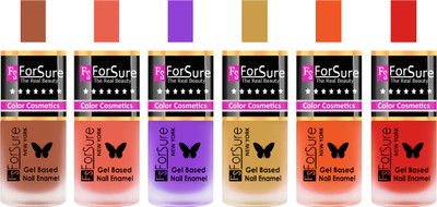 

Forsure Brown, Peach, Purple, Golden, Orange, Red Velvet Matte Nail Polish (Set of 6 Nail Polish) Brown, Peach, Purple, Golden, Orange, Red(Pack of 6)