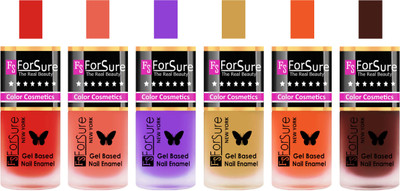 

Forsure Red, Peach, Purple, Golden, Orange, Reddish Maroon Velvet Matte Nail Polish (Set of 6 Nail Polish) Red, Peach, Purple, Golden, Orange, Reddish Maroon(Pack of 6)