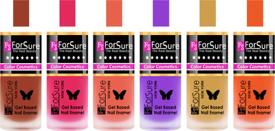 

Forsure Nude, Pink, Peach, Purple, Golden, Orange Velvet Matte Nail Polish (Set of 6 Nail Polish) Nude, Pink, Peach, Purple, Golden, Orange(Pack of 6)
