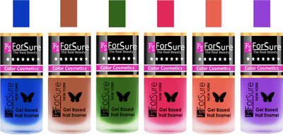 

Forsure Blue, Brown, Green, Pink, Peach, Purple Velvet Matte Nail Polish (Set of 6 Nail Polish) Blue, Brown, Green, Pink, Peach, Purple(Pack of 6)